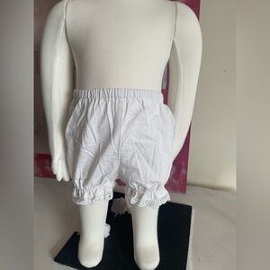 The Children's Place White Eyelet Trim Baby Bloomers